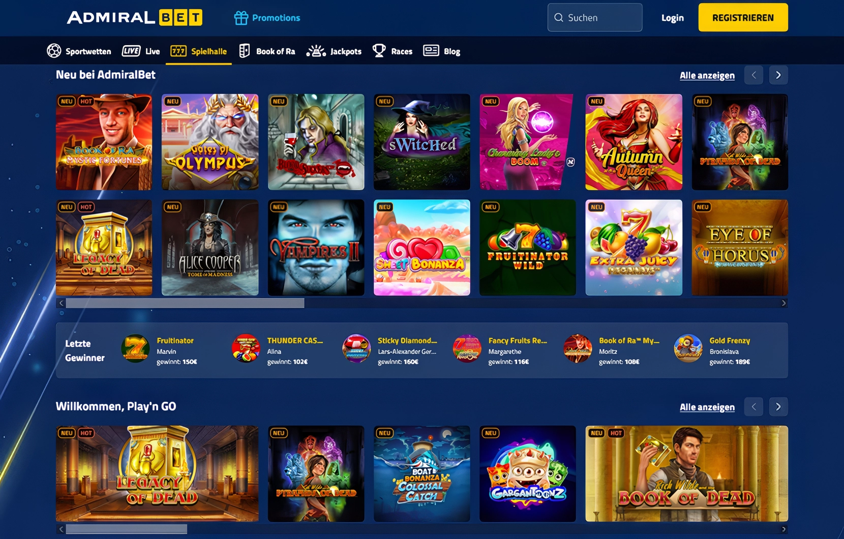 AdmiralBet – Slot-Originale neu gedacht